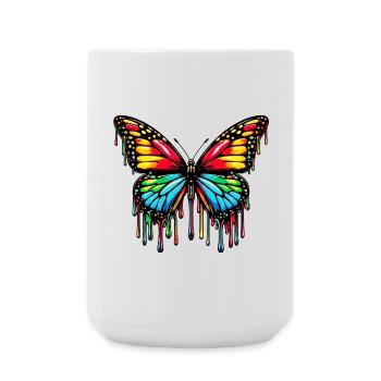 Schmetterling - Große Tasse 440 ml - Weiß - Vorne
