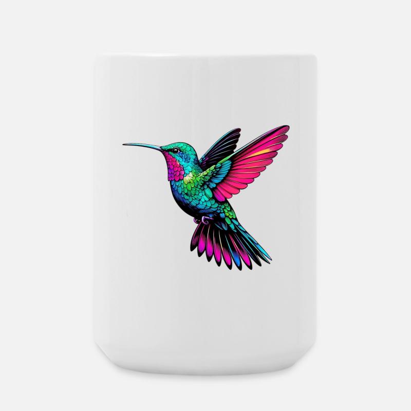Kolibri - Große Tasse 440 ml - Weiß