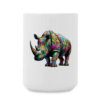 Rhinocéros - Grande tasse 440 ml - blanc - Devant