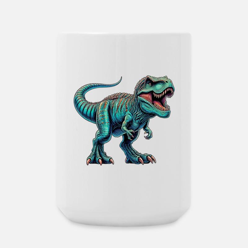 Dinosaurier - Große Tasse 440 ml - Weiß