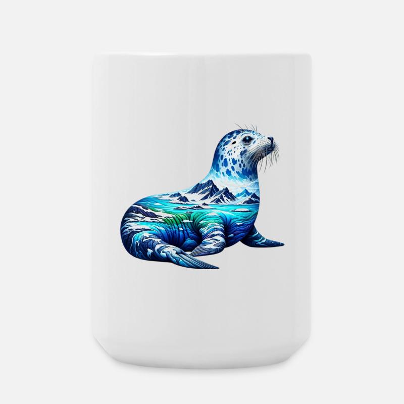 Phoque - Grande tasse 440 ml - blanc