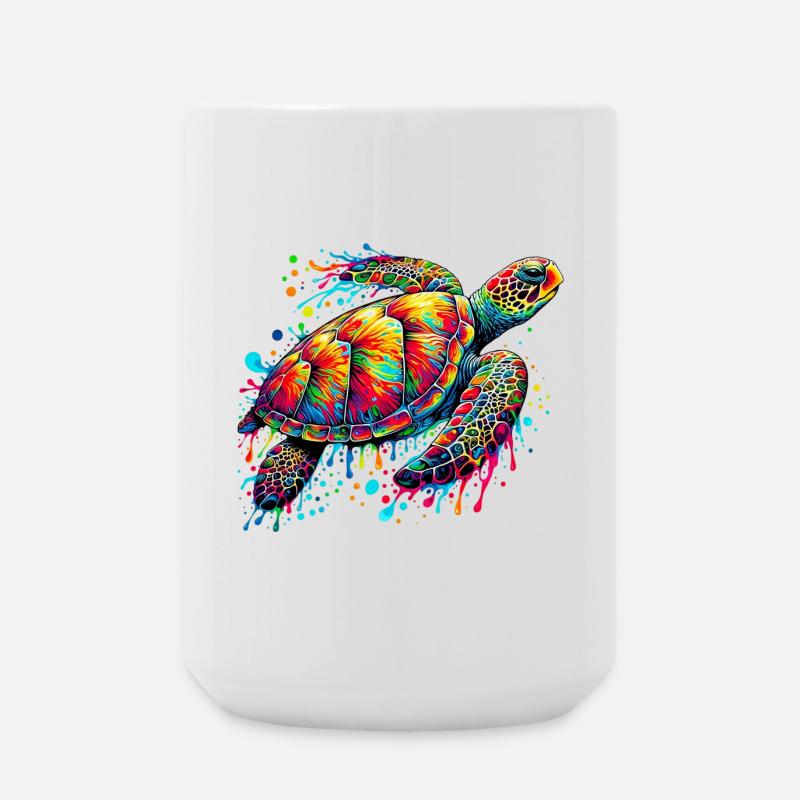 Schildkröte - Große Tasse 440 ml - Weiß