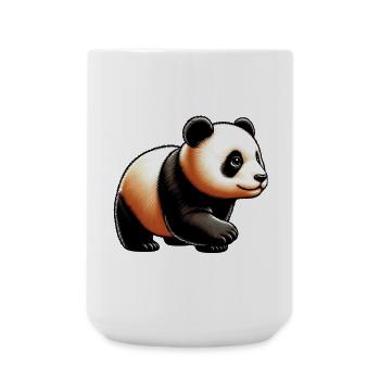 Panda - Große Tasse 440 ml - Weiß - Vorne