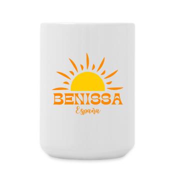 Benissa Espana Sunrise Design - Large Mug 440 ml - white - Front