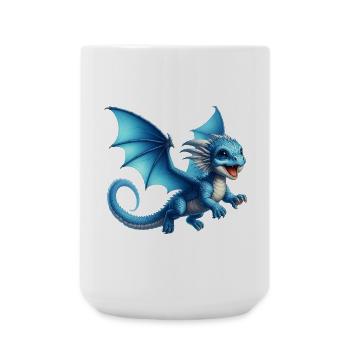Drache - Große Tasse 440 ml - Weiß - Vorne