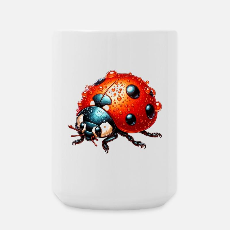 Marienkäfer - Große Tasse 440 ml - Weiß