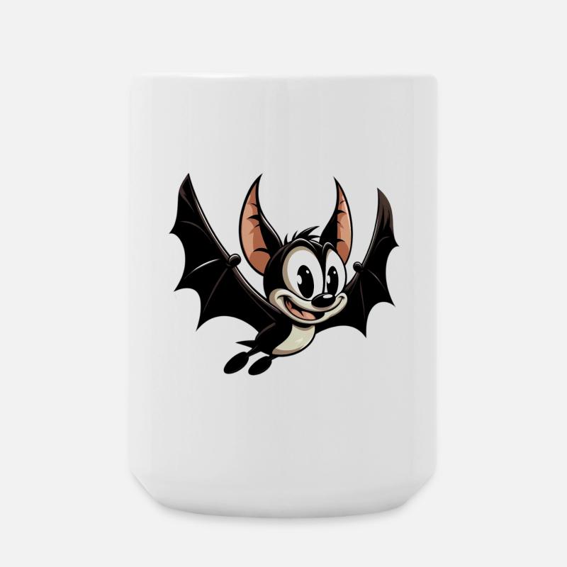 Fledermaus - Große Tasse 440 ml - Weiß