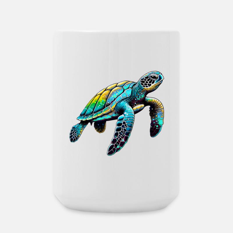 Schildkröte - Große Tasse 440 ml - Weiß