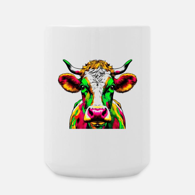 Kuh - Große Tasse 440 ml - Weiß