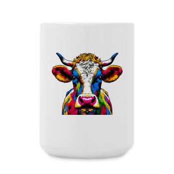 Vache - Grande tasse 440 ml - blanc - Devant