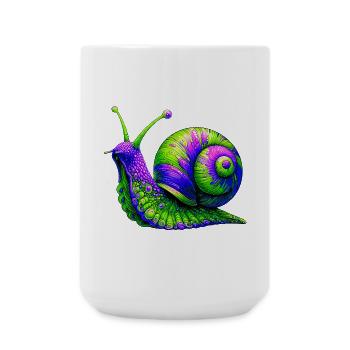 Schnecke - Große Tasse 440 ml - Weiß - Vorne