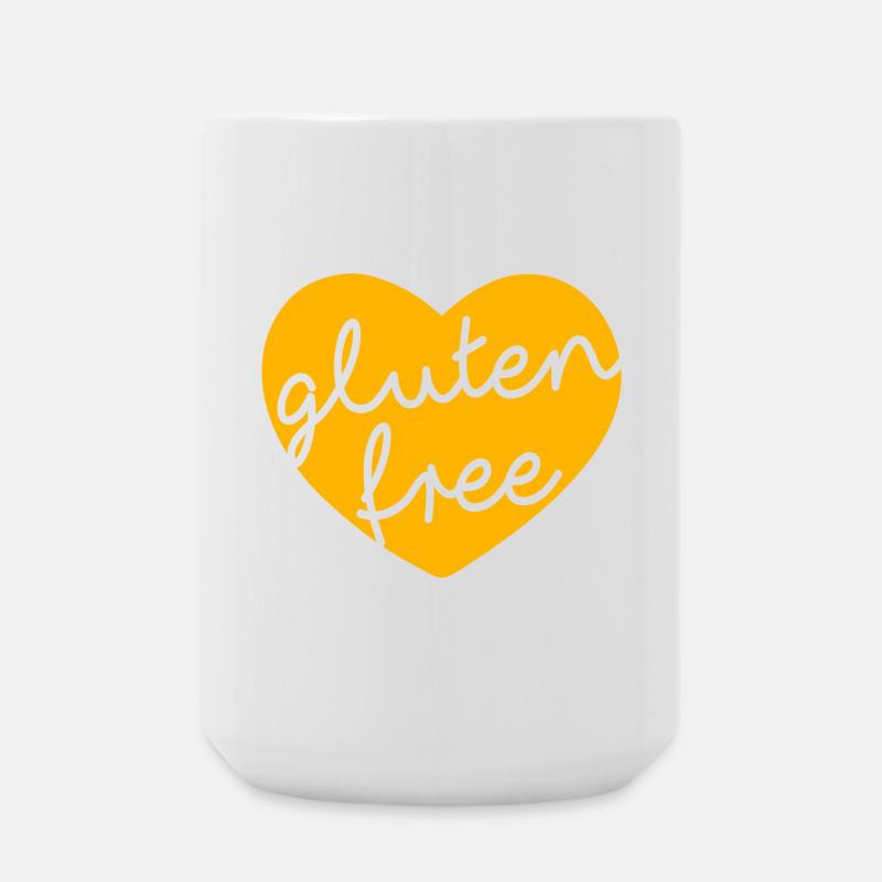Gluten free - Large Mug 440 ml - white