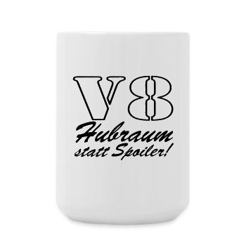 V8,Muscle-Car,Werkstatt,Garage,Auto,Tuning,(25) - Große Tasse 440 ml - Weiß - Vorne