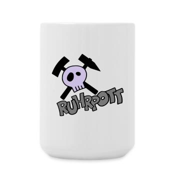 Ruhrpott Pirat - individualisierbar - Große Tasse 440 ml - Weiß - Vorne