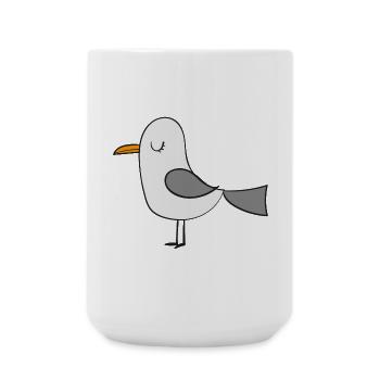 Möwe - Große Tasse 440 ml - Weiß - Vorne