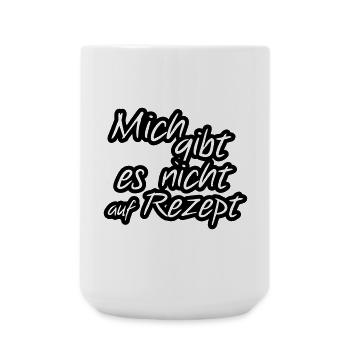 Nur auf Rezept Arzt, Arzthelferin, Fun, Geschenk - Große Tasse 440 ml - Weiß - Vorne