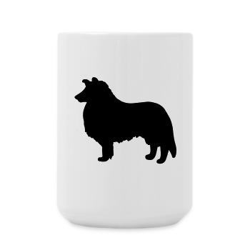 Collie Dog - Large Mug 440 ml - white - Front
