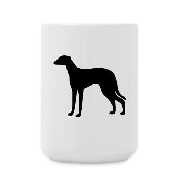 Greyhound Dog - Large Mug 440 ml - white - Front