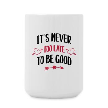 funny saying - Large Mug 440 ml - white - Front