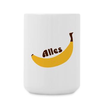 all banana - Large Mug 440 ml - white - Front