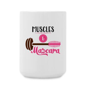 fitness - Large Mug 440 ml - white - Front