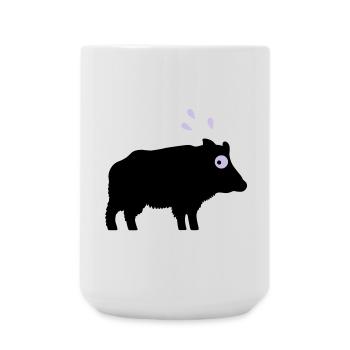 Angstschwitzendes Wildschwein - Große Tasse 440 ml - Weiß - Vorne