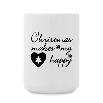 Weihnachten Christmas Spruch Geschenk - Large Mug 440 ml - white - Front