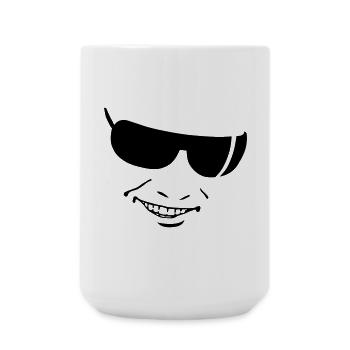 smile - Große Tasse 440 ml - Weiß - Vorne
