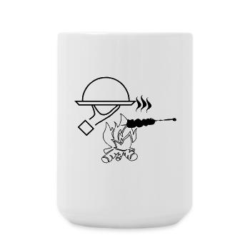Grill - Große Tasse 440 ml - Weiß - Vorne