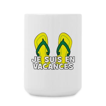 Je suis en vacances ! - Grande tasse 440 ml - blanc - Devant