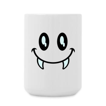 kleines monster smiley - Große Tasse 440 ml - Weiß - Vorne