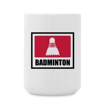 Badminton - Grande tasse 440 ml - blanc - Devant