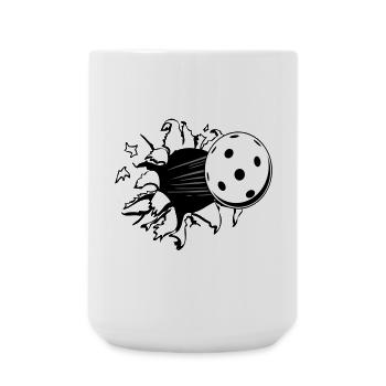 Floorball , Floorball , Hockey , Hole - Large Mug 440 ml - white - Front