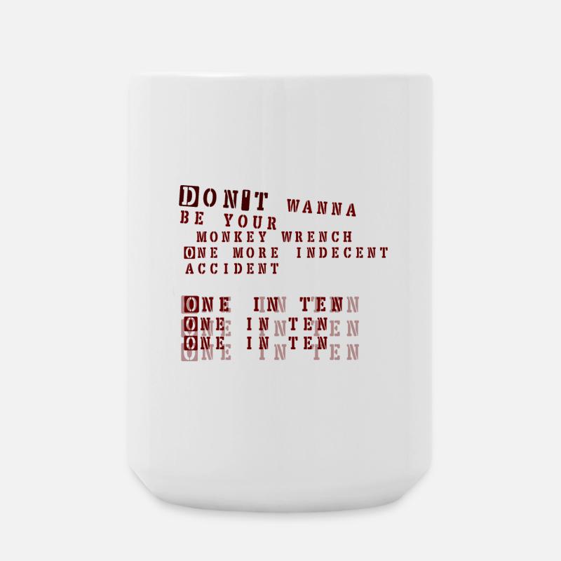 clé de singe - foo fighters - Grande tasse 440 ml - blanc
