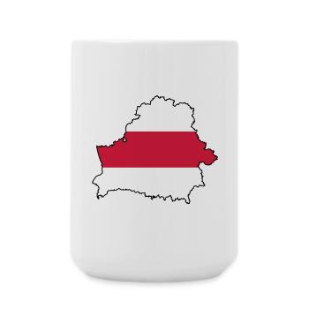 Silhouette of Belarus - Large Mug 440 ml - white - Front