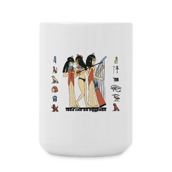 Rock Like An Egyptian - Large Mug 440 ml - white - Front
