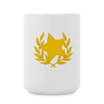 Laurel wreath star starlet congratulations - Large Mug 440 ml - white - Front