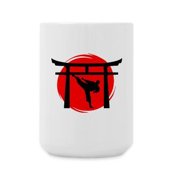 Yokogeri Torii - Große Tasse 440 ml - Weiß - Vorne