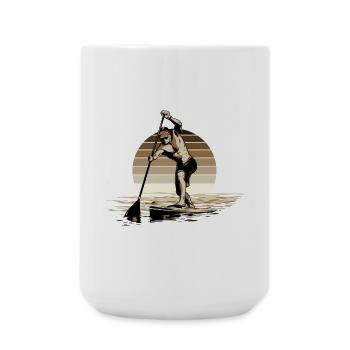 Standup Paddleboarding - SUP - Große Tasse 440 ml - Weiß - Vorne