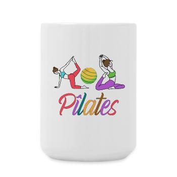 PILATES - Grande tasse 440 ml - blanc - Devant