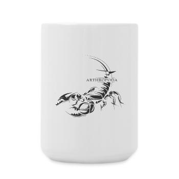 Scorpio Illustration Icon Graphic Animals SKizze - Large Mug 440 ml - white - Front