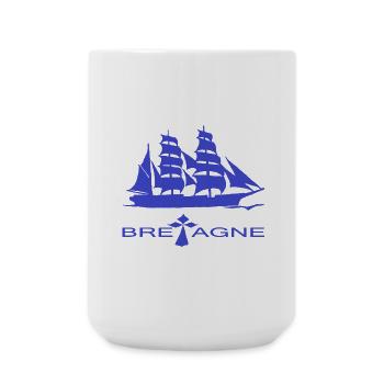 VOILIER BRETAGNE création Louis RUNEMBERG © Adagp - Grande tasse 440 ml - blanc - Devant