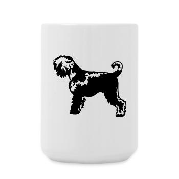 Terrier russe - Grande tasse 440 ml - blanc - Devant