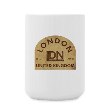 Vintage London Emblem - Große Tasse 440 ml - Weiß - Vorne