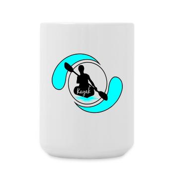 Kajak - Große Tasse 440 ml - Weiß - Vorne