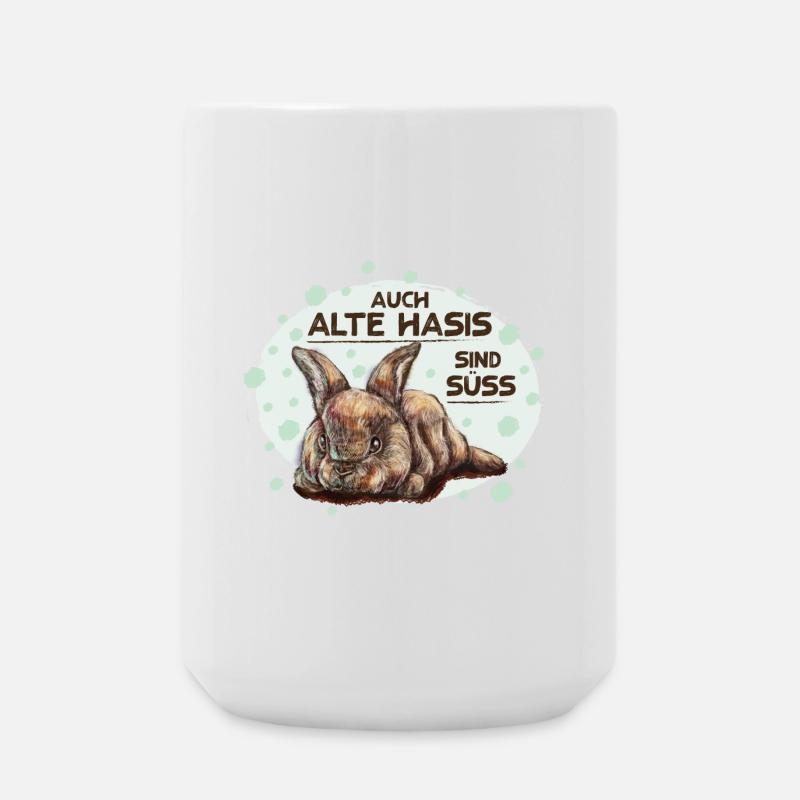 Alter Hase - Große Tasse 440 ml - Weiß
