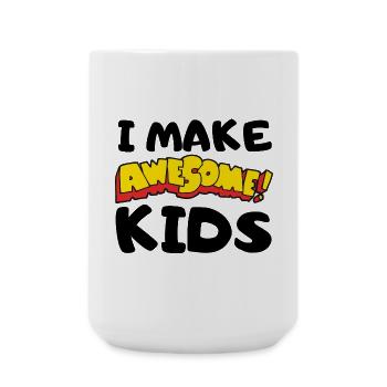 Comic-Ausrufe Awesome Schriftzug - Große Tasse 440 ml - Weiß - Vorne