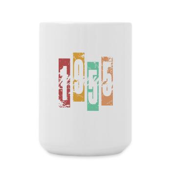 1955 vintage rétro anniversaire - Grande tasse 440 ml - blanc - Devant