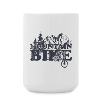 Mountain Bike Ride - Large Mug 440 ml - white - Front