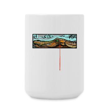 Crocodile - Large Mug 440 ml - white - Front